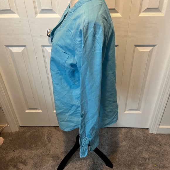 Talbots size L linen blend top - Picture 5 of 12